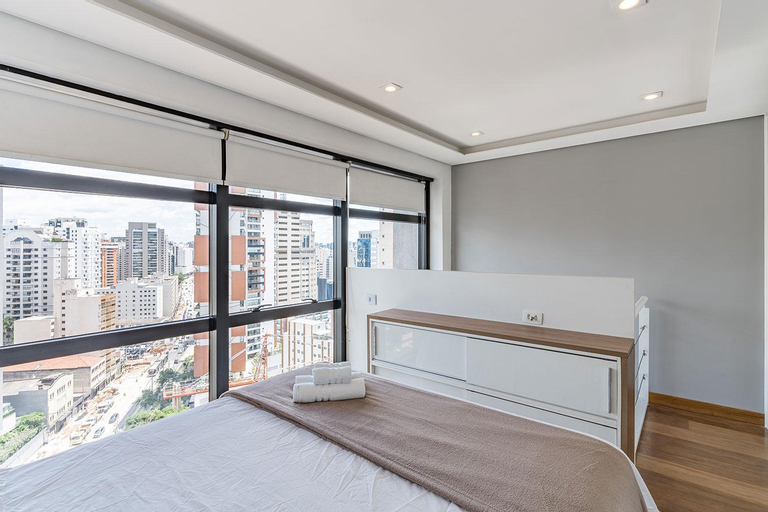 Bedroom 2, Flat duplex com servico de camareira e enxoval completo - ao lado do parque Ibirapuera, São Paulo
