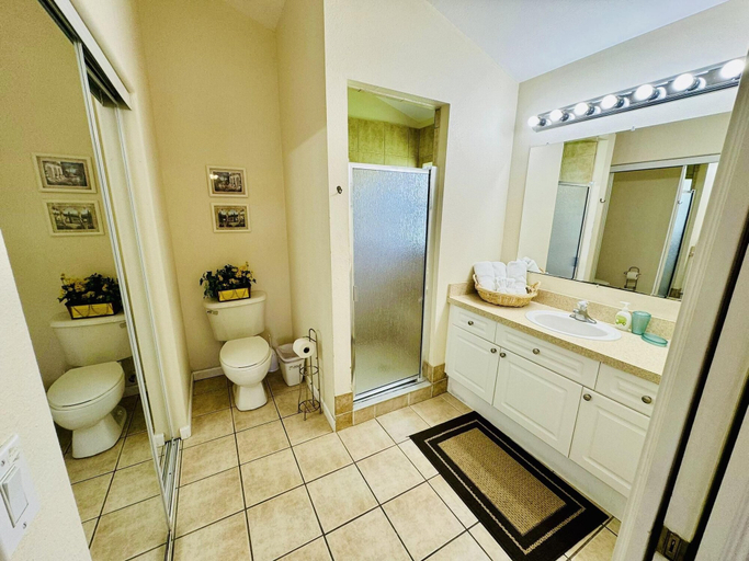 Bathroom 3, 4/3 Vacation Home With Private Pool Located at Formosa Gardens!!, Osceola