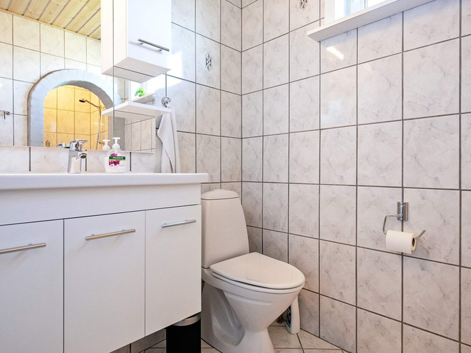 Bathroom, 6 Person Holiday Home in Albaek, Frederikshavn