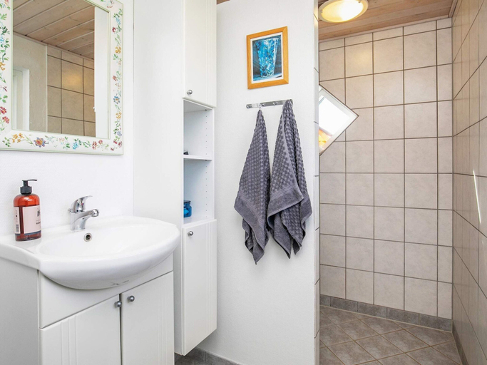 Bathroom, 4 Star Holiday Home in Saeby, Frederikshavn