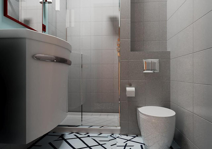 Bathroom 5, McDreams Hotel Stuttgart-City, Stuttgart