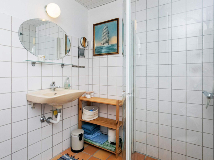 Bathroom, 8 Person Holiday Home in Bindslev, Hjørring