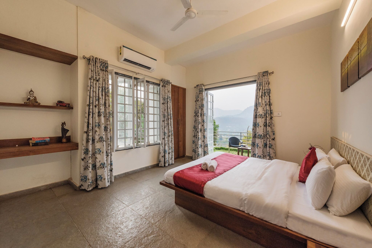 Bedroom 2, CosmicStays GreyStone Villa Mountain View & Dam, Pune