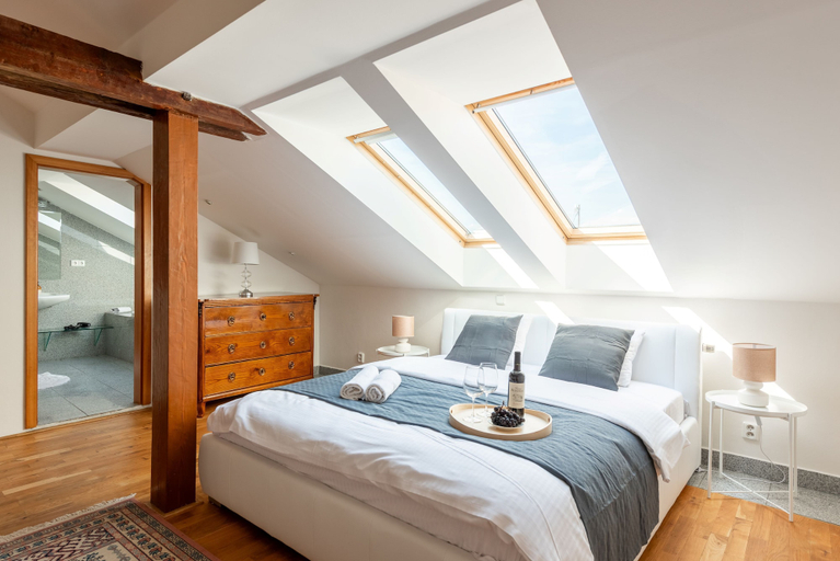 Bedroom 3, Stylish apartment with terrace in center Prague, Praha 1