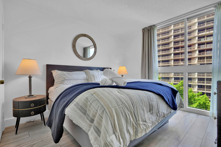Bedroom 3, Serene Cozy Retreat with Balcony, Miami-Dade