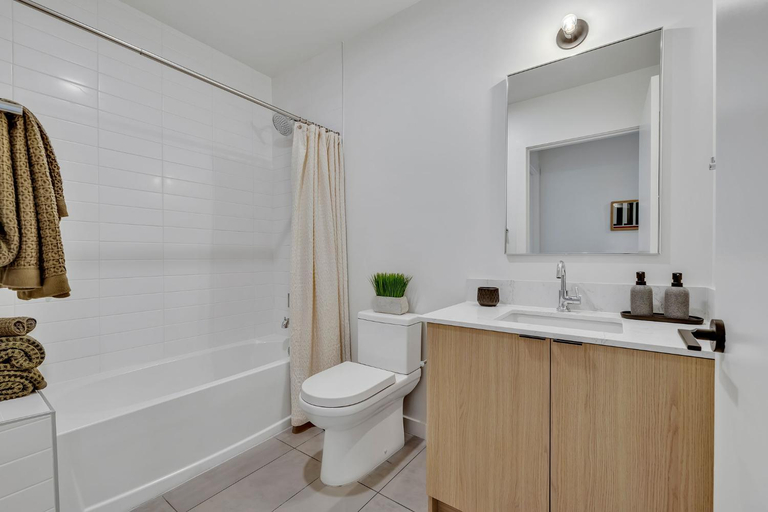Bathroom 5, HUGE downtown corner unit- Pool-Gym-Walk 2 Broadway, Davidson