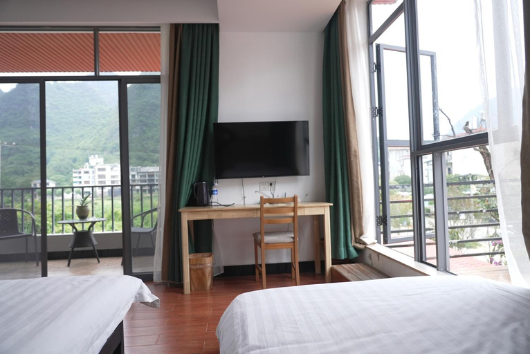 Bedroom 2, 林涧小栈Linger house, Guilin