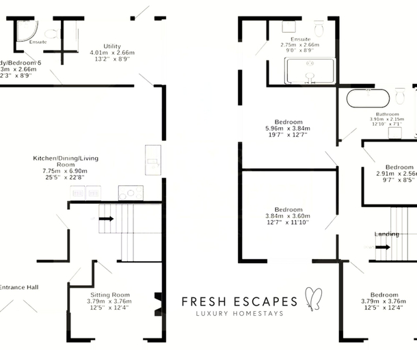 Room 2, Greenacre in Bishopsteignton, Devon