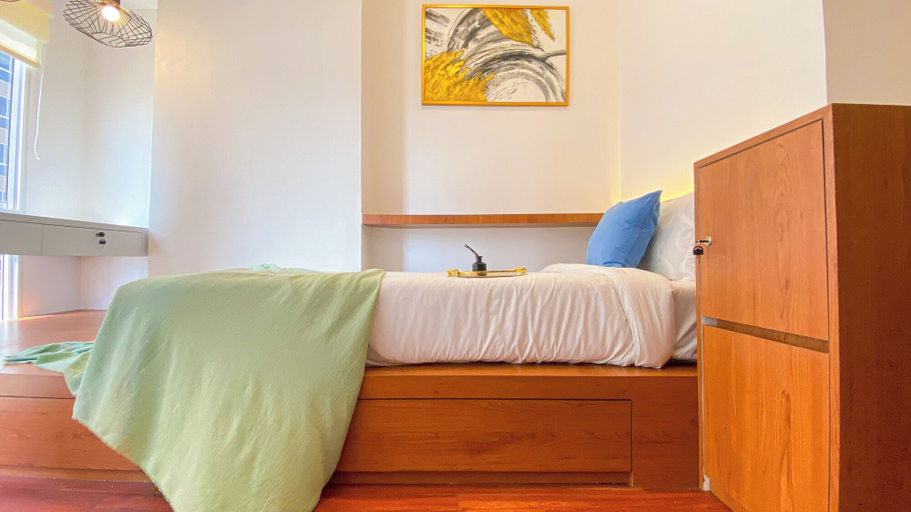 Bedroom 3, Comfy And Good Studio Apartment At Tokyo Riverside Pik 2, Tangerang