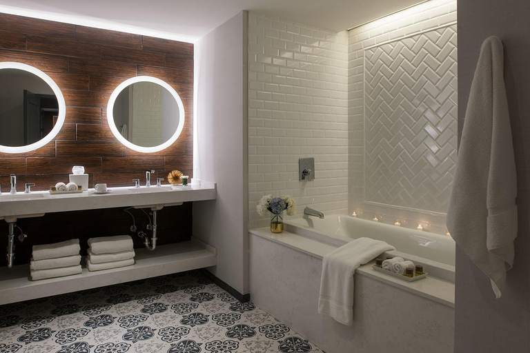 Bathroom 5, The Goodwin Hotel, Hartford