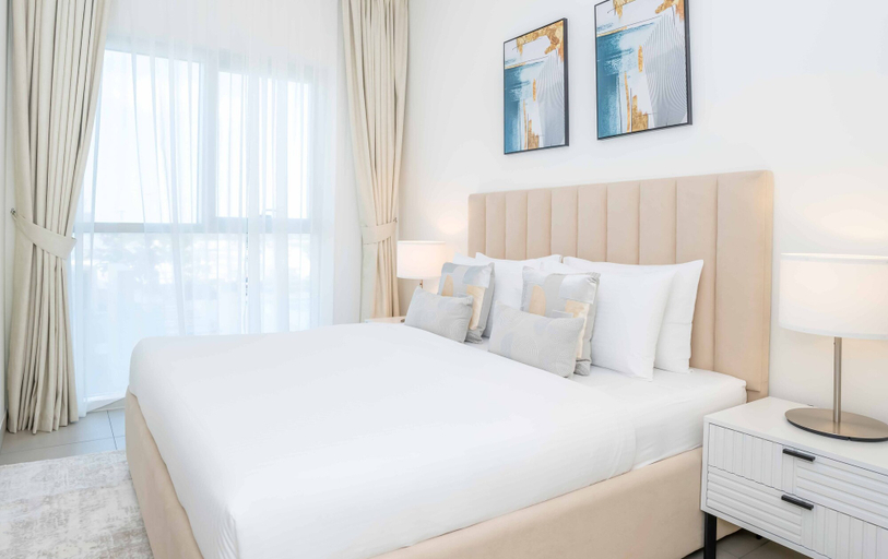 Bedroom 2, Cozy 2BR Apartment in Socio Tower 2, Dubai
