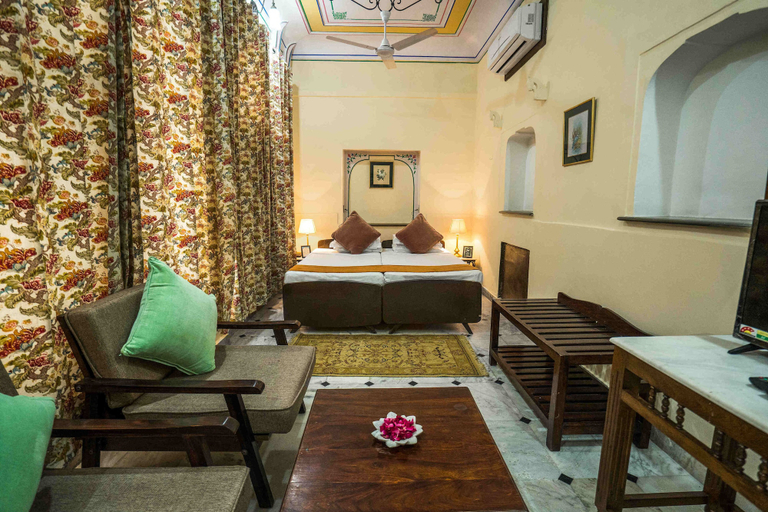Bedroom 3, Diggi Palace Jaipur - A City Center Hidden Heritage Gem, Jaipur