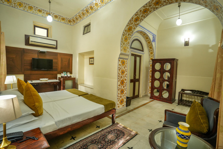 Bedroom 3, Diggi Palace Jaipur - A City Center Hidden Heritage Gem, Jaipur