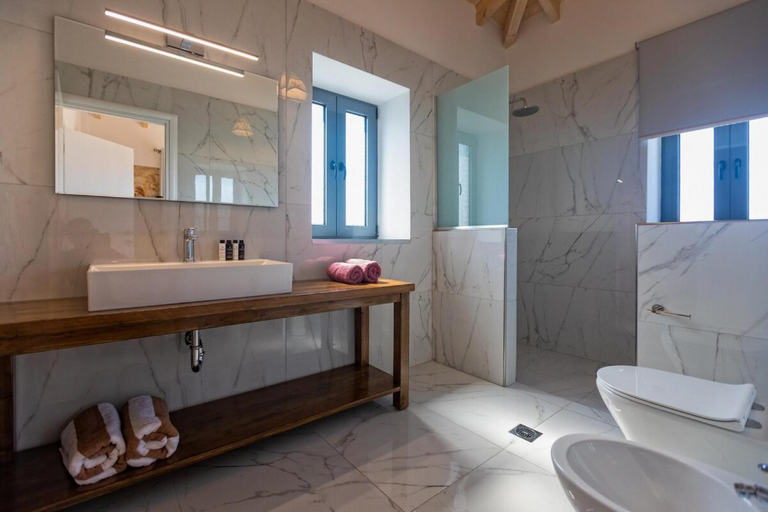 Bathroom 5, Majestic Stone Villa Sea View Pool, Ionian Islands