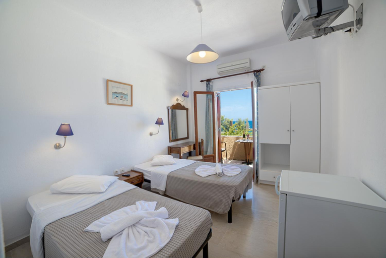 Bedroom 2, Nostos Beach Hotel, South Aegean