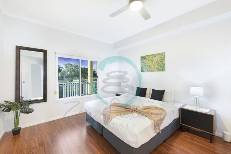 Bedroom 2, Zen Marina 1BR Bayview Private Balcony Modern, Larrakeyah