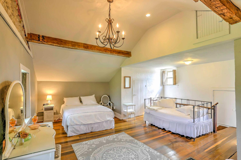 Bedroom 2, Historic Ottawa Lake House: Deck, Barn + 96 Acres!, Monroe