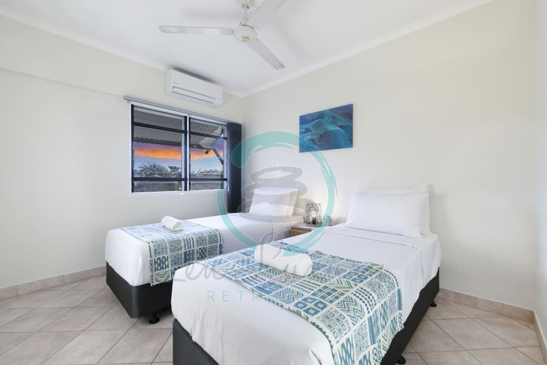 Bedroom 3, Nightcliff Foreshore Seaview Pool Workspace, Rapid Creek
