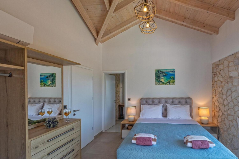 Bedroom 4, Majestic Stone Villa Sea View Pool, Ionian Islands