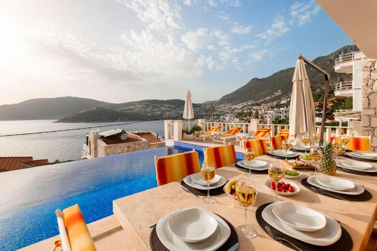 Food & Drinks 5, Lux Ketchy Villa , Heatable Infinity pool , Wifi , Sunset in Kalkan, Kaş