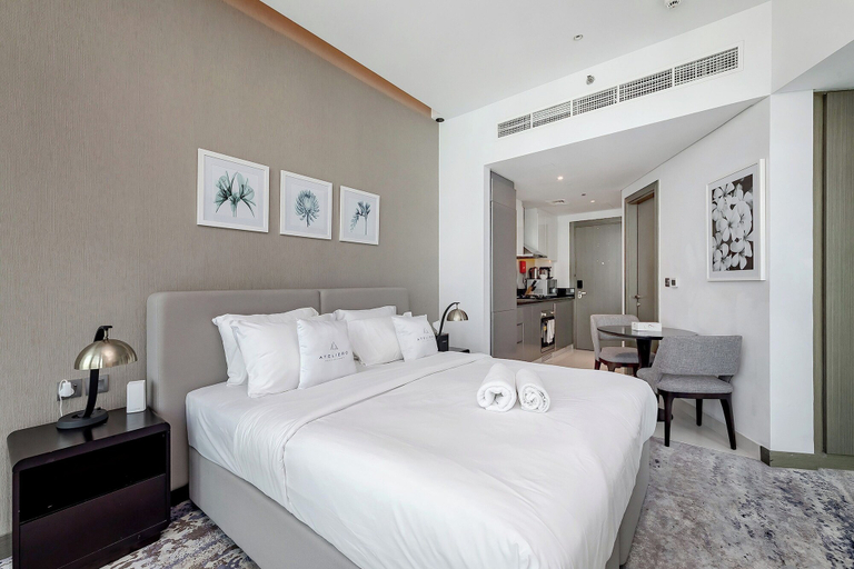 Bedroom 3, Modern Studio at DAMAC Maison Prive, Dubai