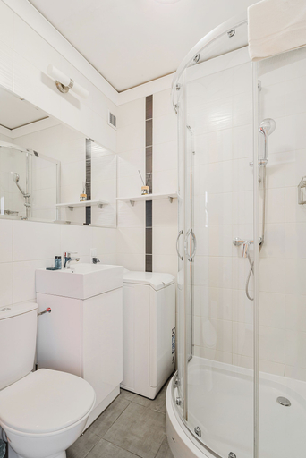 Bathroom 3, ShortStayPoland Jana Krysta B166, Warsaw