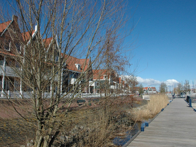 View from property 4, Boat in Volendam Near Marina Museum, Edam-Volendam