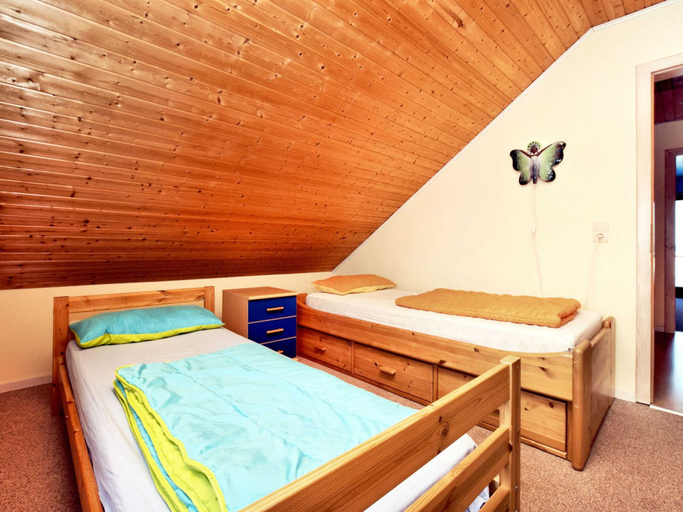 Bedroom 3, Modern Holiday Home in Schönberg with Hot Tub, Liège