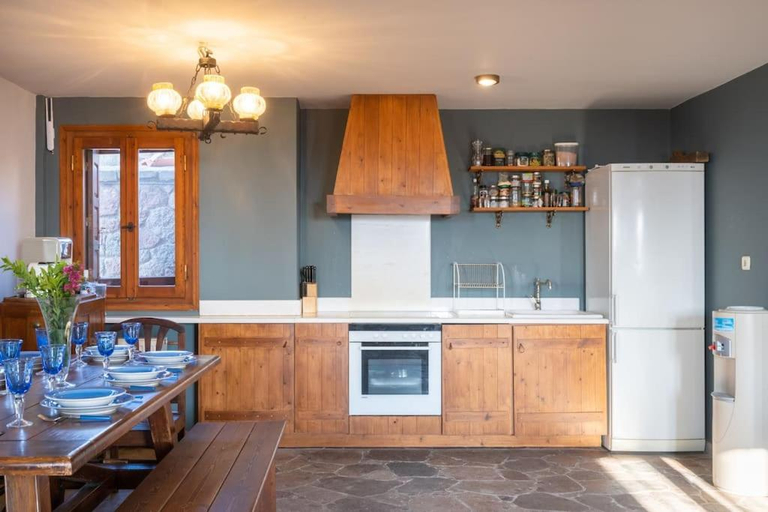Kitchen, Stone Sunset Villa, Attica