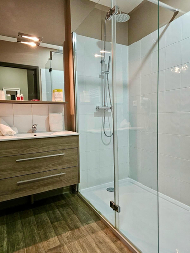 Bathroom, Hôtel Les Demoiselles, Aube