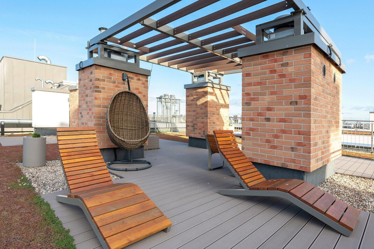 Living area, Garden Gates by Grand Apartments, Gdańsk City