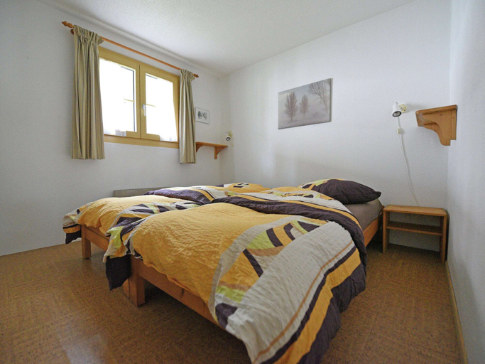 Bedroom 3, Chalet Aaekirsannaa South-Facing Free-standing Chalet, Goms