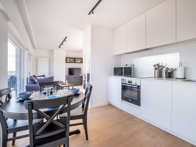 Private kitchen 2, Aosta 503 Penthouse in Koksijde on the Beach, West-Vlaanderen