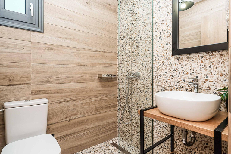 Bathroom, Villa Eleonas with private swimming pool, Crete