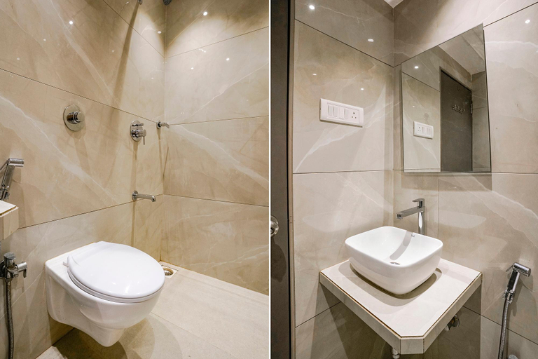 Bathroom 3, FabHotel Springs Lodging - Meera Road, Mumbai Suburban