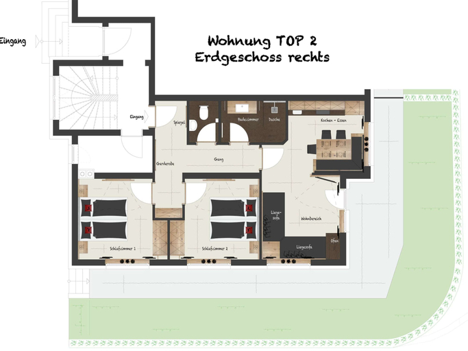 Floor plan, Chalet in Mayrhofen near Ski Lifts, Schwaz