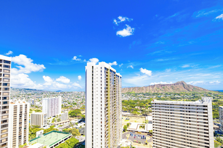 Exterior & Views 2, Diamond Head and Partial Ocean views with 2 Beds and Parking, Honolulu