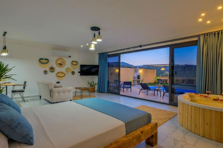 Bedroom 1, Villa Apiko / Fethiye Yesiluzumlu, Fethiye