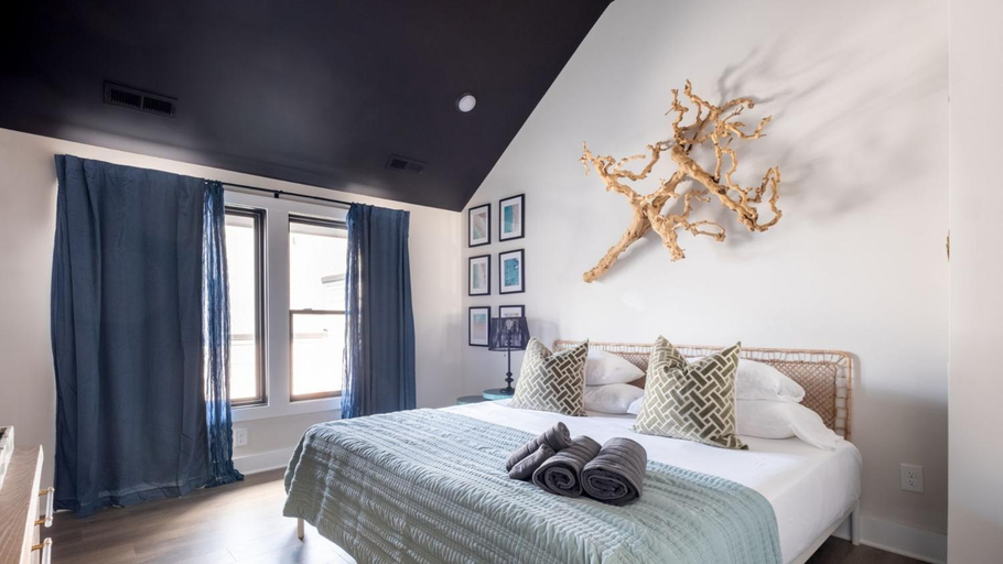 Bedroom 2, Rooftop King Beds Near Light Rail & LoSo, Mecklenburg