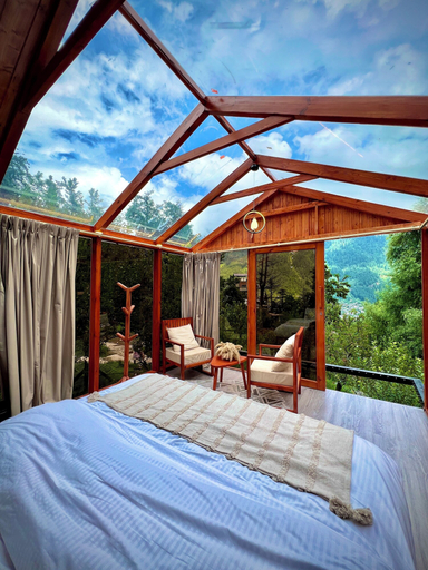 Bedroom 3, Glass Cabins & Cafe by Urban Monk, Kullu