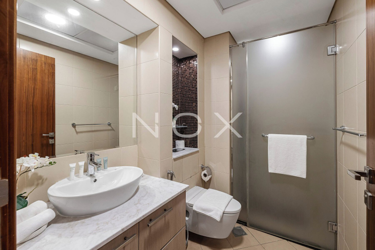 Bathroom 3, 1BR with Study City View Bay Square B7, Dubai