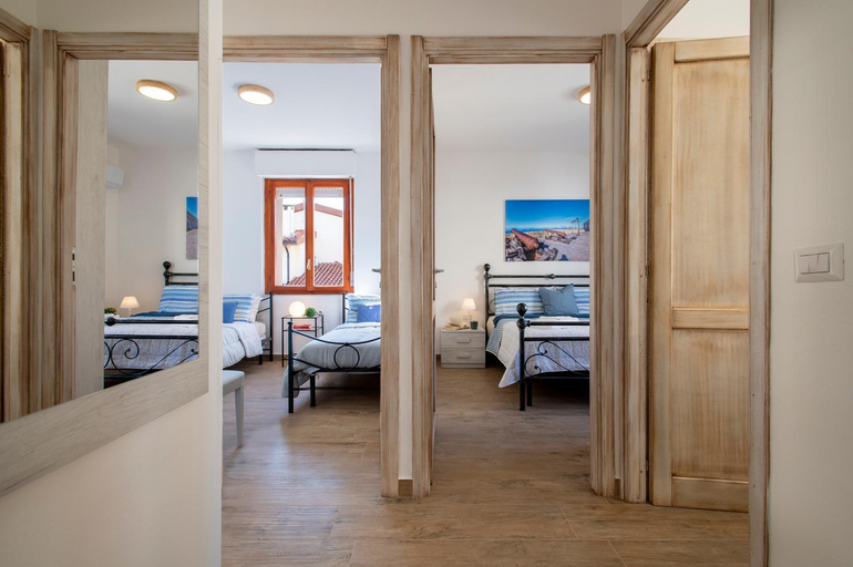 Bedroom 2, Pufferfish Apartment with private terrace, Sassari