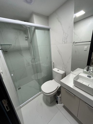 Bathroom, Melhores Flats - Perfeição perto do mar, João Pessoa