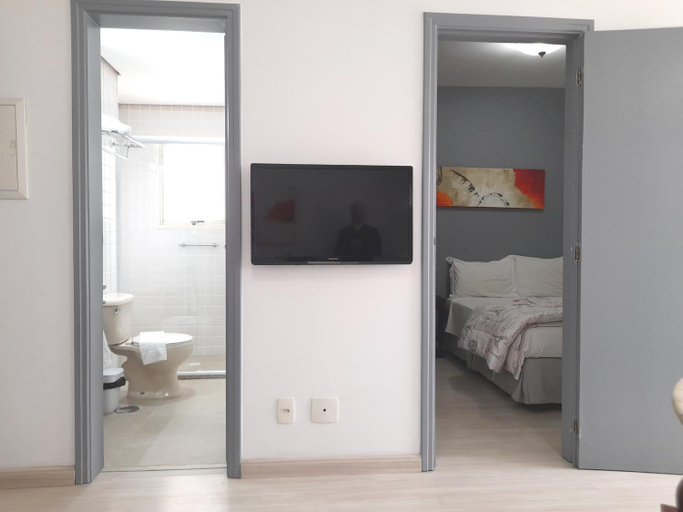 Bedroom, Lindo Flat REFORMADO no coracao da Vila Olimpia, São Paulo