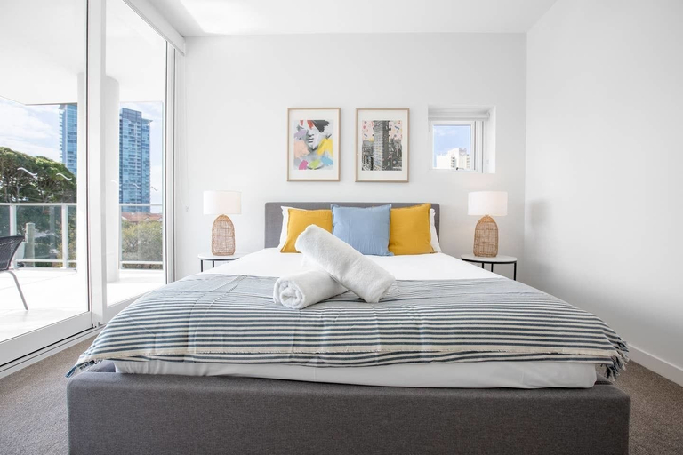 Bedroom 3, Wow Southport Apartment Near Light Rail Station, Gold Coast