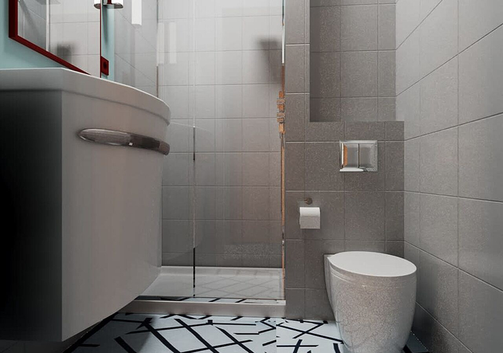 Bathroom 5, McDreams Hotel Stuttgart-City, Stuttgart