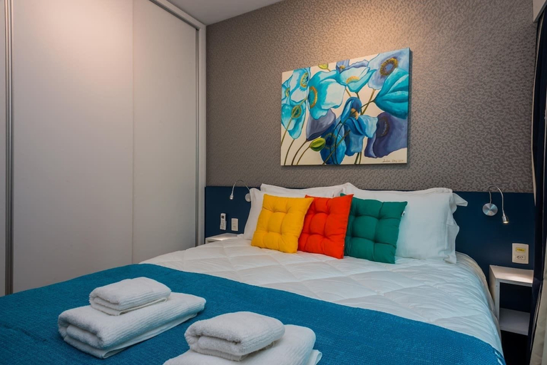 Bedroom 3, Ad404 Stylish Apartment in the Best Part of Itaim, São Paulo