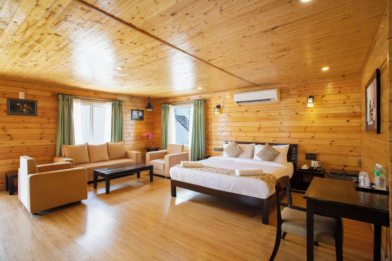 Bedroom 3, Stone Wood River Front, North Goa