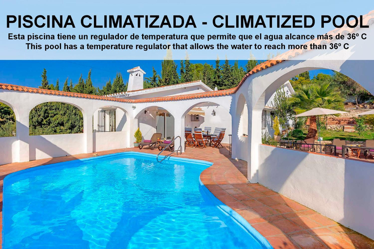 Swimming pool 5, Private Heated Pool, Jacuzzi & 1225m2 garden in Villa Cipreses, Málaga