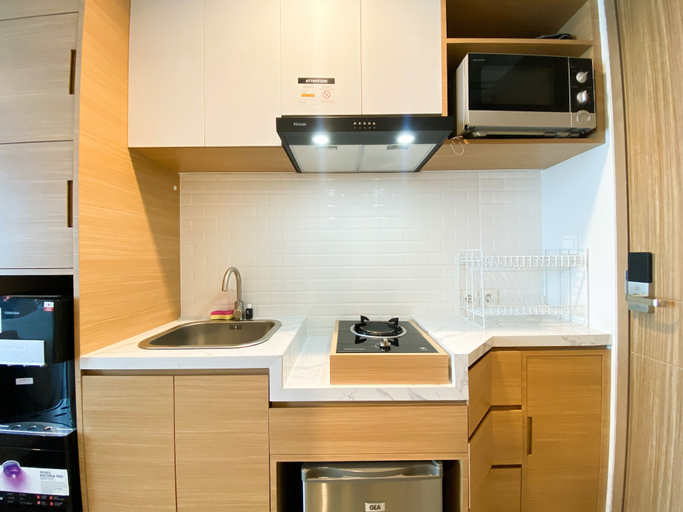 Private kitchen 2, Simply Look And Warm Studio Room Tamansari Iswara Apartment, Bekasi